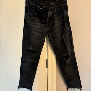 Mousy Vintage Bettie MidRise Distressed Jeans, size 27/4